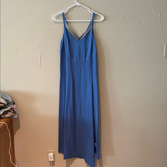 Ted Baker Blue Asymmetric Panelled Midi Slip Dress Size 6 (Ted Baker Size 2) - Picture 8 of 16